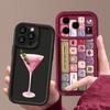 Custodia Colorata con Stampa Bottoni e Blocchi Per iPhone 17 Pro Max 17e 16e Cover Bumper Morbida in Silicone Antiurto Per iPhone 16 15 14 13 Pro Max 11