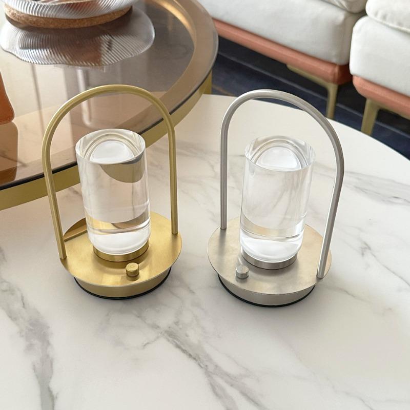 1Pc Simple Portable Ambient Light LED Charging Touch Internet Celebrity Ornament Bedroom Bedside Night Light USB