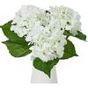 25 Inch Hydrangea Artificial Flowers, Real Touch Hydrangea Fake Flowers Large Faux White Hydrangea Flowers with Stems for Home Wedding Table