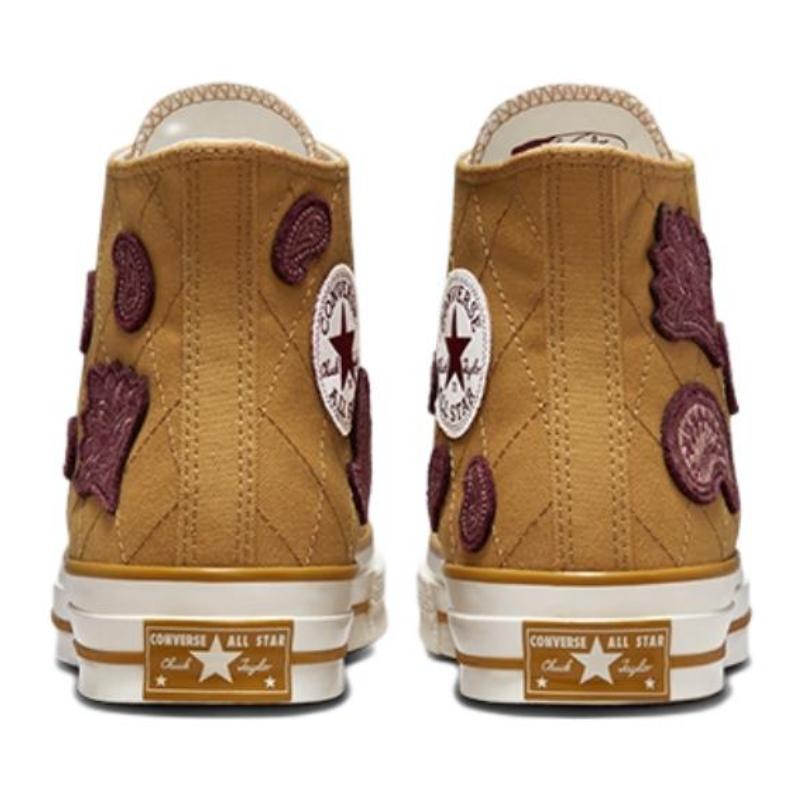 Converse Chuck Taylor All Star 1970s Vintage Easy To Wear High Top Espadrilles Unisex Brown