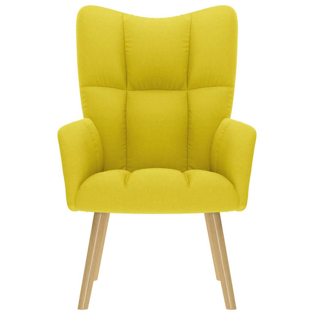 Relax Chair In Light Yellow Fabric
