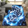 1pc Wolf Forest Scene Rug Home Carpet Non Slip Office Decor Gift Living Room Bedroom