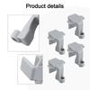Features Hull Pontoon Boat Square Rail Mount Acrylonitrile Butadiene Styrene As Pic Bumpers Hanger Adjuster Clip