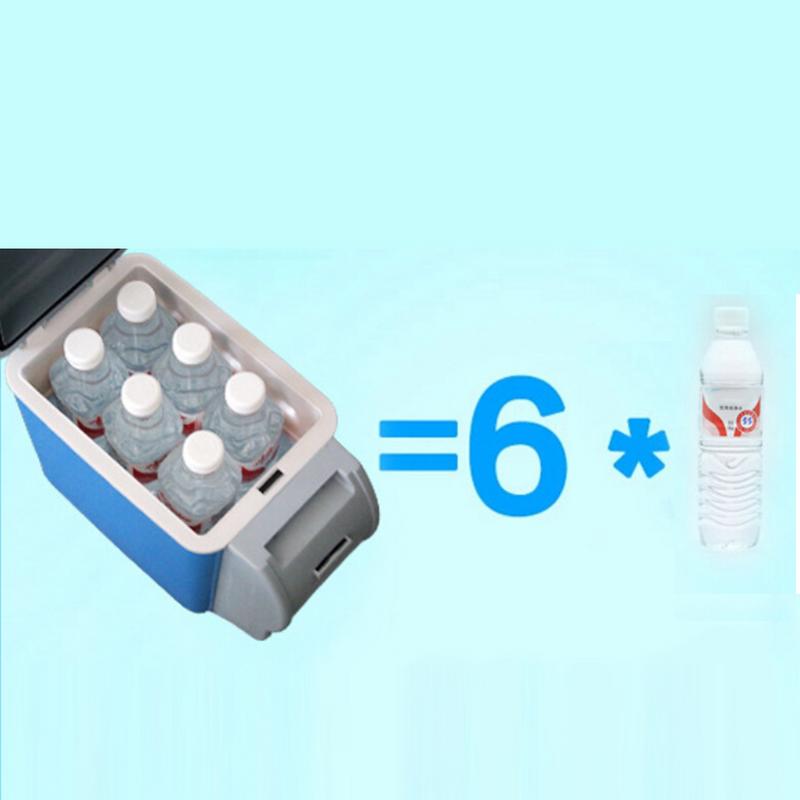 Nevera-congelador para coche de 7,5 l, doble uso, para uso en frío y calor, para acampada, mininevera para viajes al aire libre