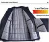 Herren Herbst Leichte Gepolsterte Baumwolljacke mit Stehkragen für Väter mittleren Alters - Warme Oberbekleidung