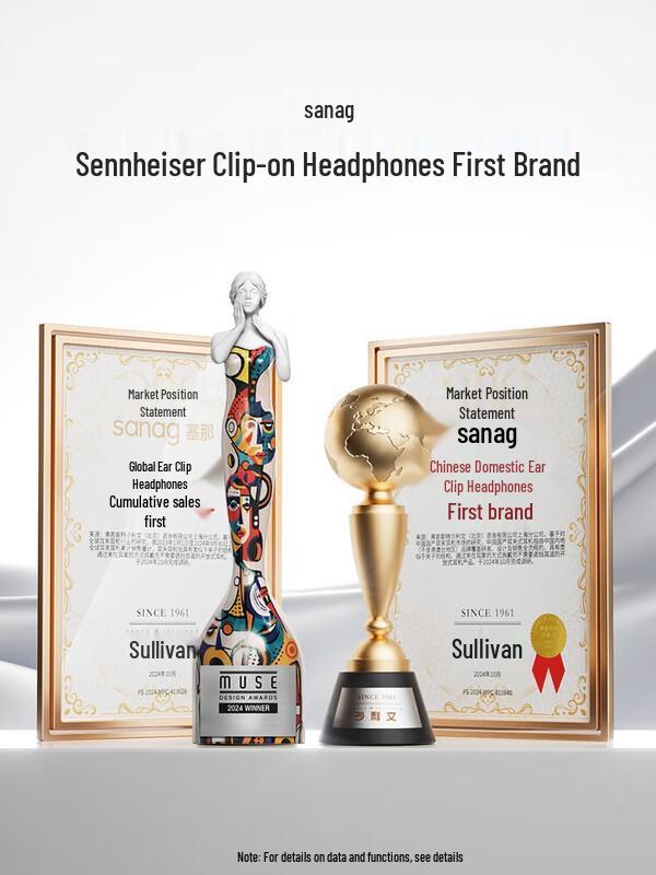 

SANAG S8S AI Wireless Ear Clip Bluetooth Headset