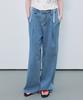 Peulibeo07 One Tuck Wide Denim Pants [Frsp06Dp03]_Blue