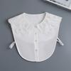 Hollow Doll Collar White Shirt Half Shirt Fake Collar Lady Casual Flower Decoration Collar Girls Detachable False Blouse Collar