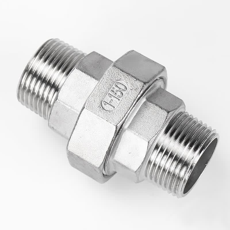 Haishidike 304 Stainless Steel Double Male Thread Union