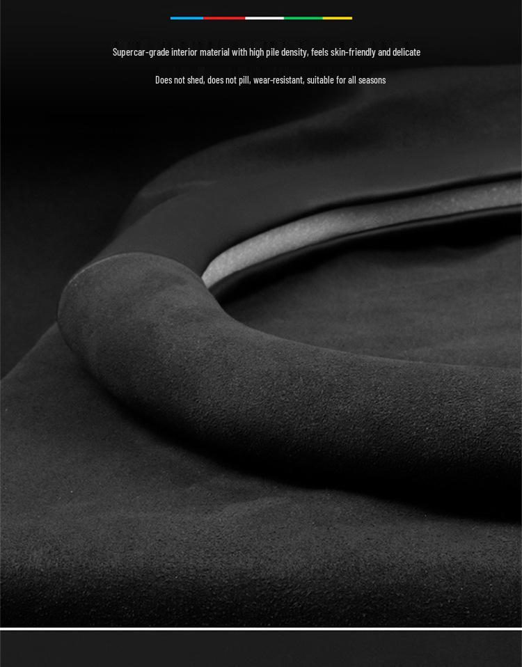 Honda Integra Steering Wheel Cover (22-24 Models) - Ultra-Thin Suede & Carbon Fiber for Men & Women