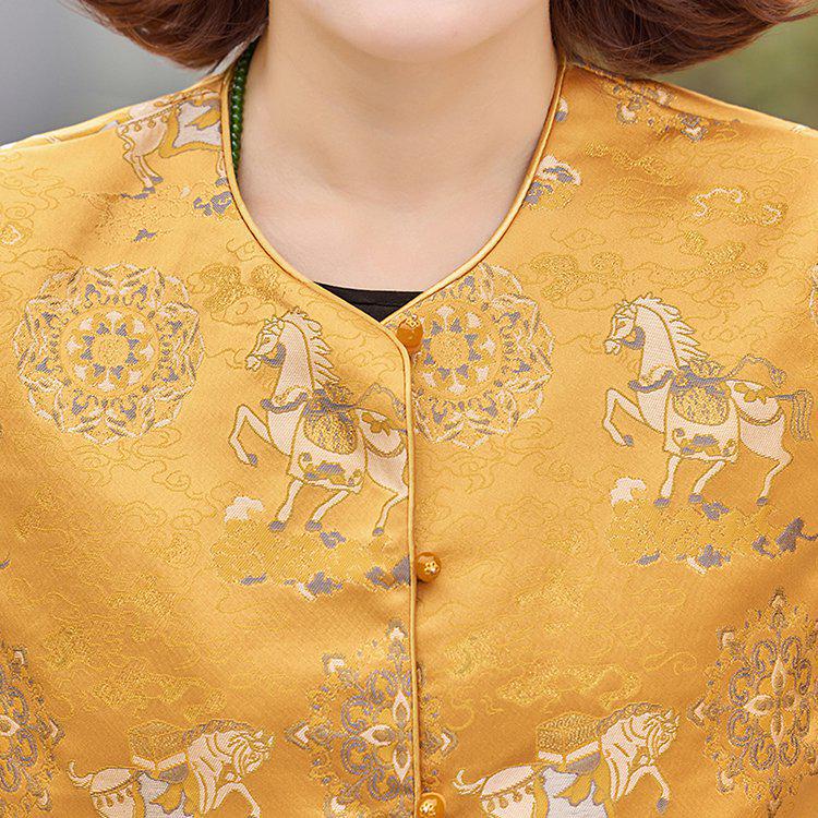 2025 New Chinese Jacquard Vest: Women's Spring Autumn National Style Sleeveless Cardigan Jacket