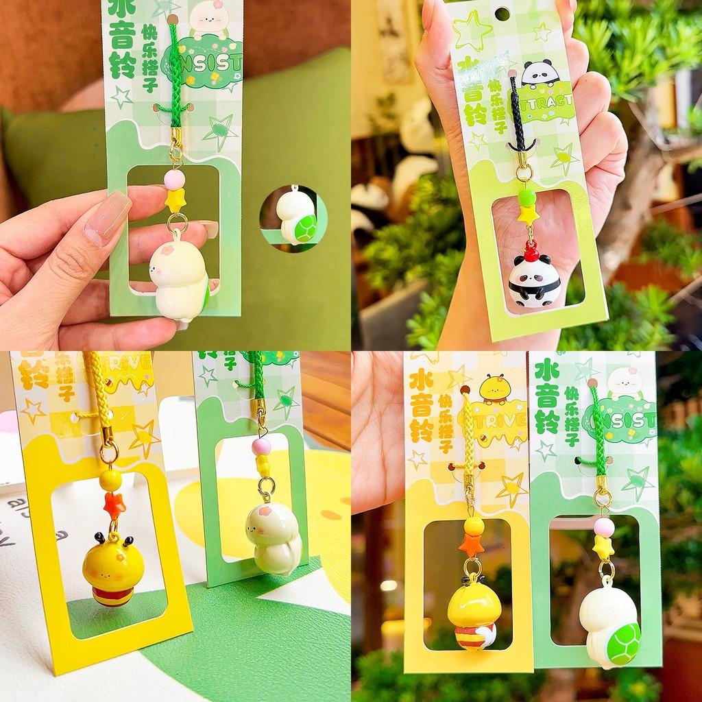 Animal Panda Turtle Water Sound Bell Keyring For Personal Accessories Gift Ideas