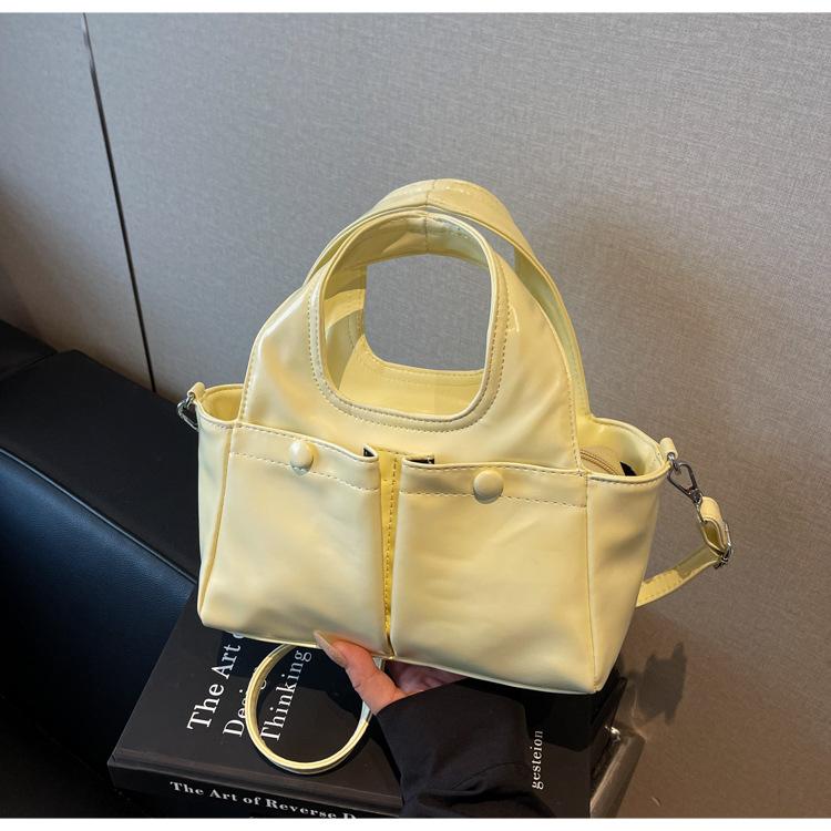 

Сумка большой вместимости для поездок на работу, женская новая весенне-летняя ретро-универсальная сумка через плечо, сумка-тоут для студенток жёлтый