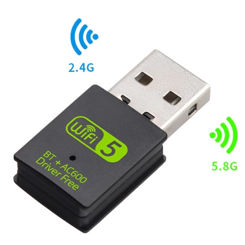 USB2.0 Bluetooth 5.0 2 In1 Dongle Bluetooth Wireless Network Card Wifi Network Adapter  Home Office