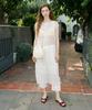 Sinun Pale Flower Long One-Piece (White)