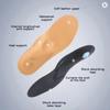 Flat Feet Arch Support Insoles Leather Breathable Shock Absorbing Soft Comfort Shoe Pads For Men Women