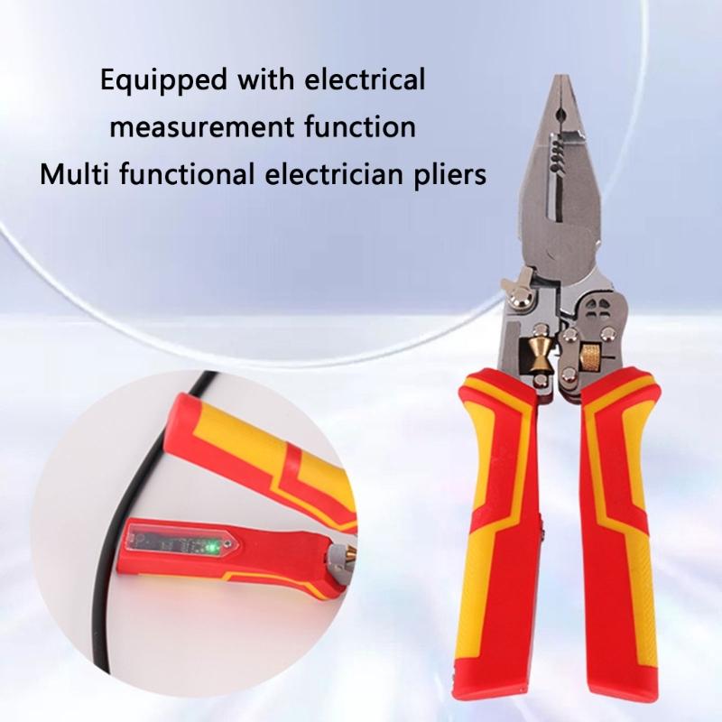 Wire Stripper Tool Wire Stripper Wire Crimper Wire Crimping Tool Multifunctional Electrician Pliers for Clamping