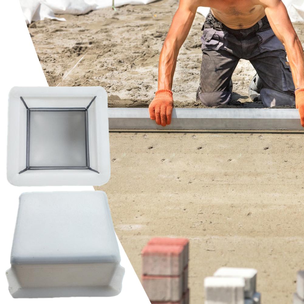 Plastic Path Maker Reusable DIY Garden Pavement Mold Garden Pavement Road Paving Brick Mould for Sidewalk Walkway Path Patio