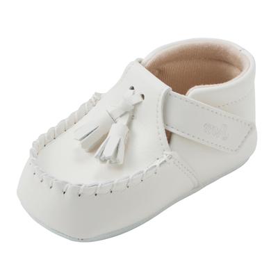 MIKI HOUSE Baby Quasten cm Schuhe, Pre-Shoes, Weiß, 12.0