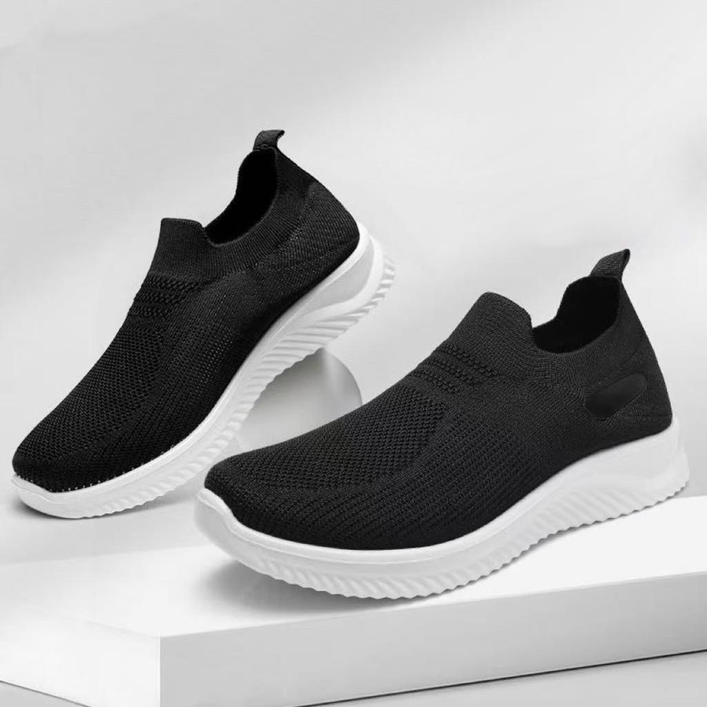Men's Summer Outdoor Breathable Casual Shoes Slip On Lightweight Flexible Sole Athletic Sneakers for Walking Running and Daily Use