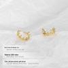 Banyan Tree S925 Silver Crown Ear Clip - No Piercing, Trendy Cold French Style for Women