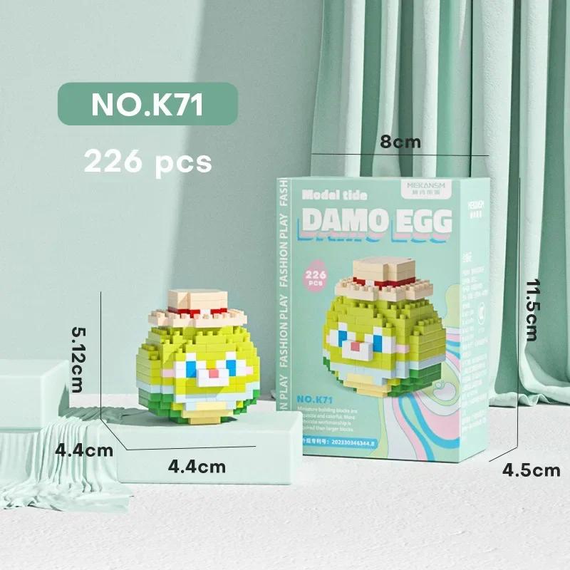 Stitch LinaBell Hello Kitty Sanrio Construction Blocks Damo Egg Cartoon Figrues Bricks Children's Assembly Playthings Model Present