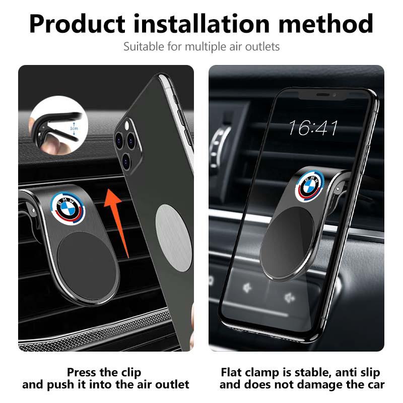 Magnetic Car Phone Holder Air Vent Clip Mount GPS Support For BMW X1 X3 E39 E46 E30 E36 E87 E60 E90 F26 G02 E70 F15 E53 G05 E71