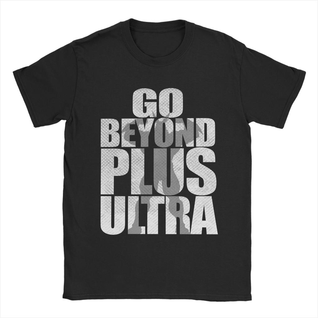 My Hero Academia Plus Ultra Gym T Shirts Men Women Pure Cotton Novelty T-Shirts Crew Neck  Tees Short Sleeve Clothes Printed