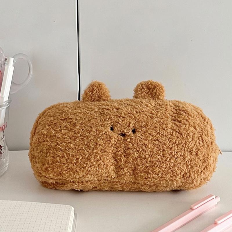 

Оригинальная плюшевая сумка для ручек Милая Инс Многофункциональная Большая вместимость Сумка для хранения Студенческая сумка для канцелярских принадлежностей Сумка для карандашей Школа