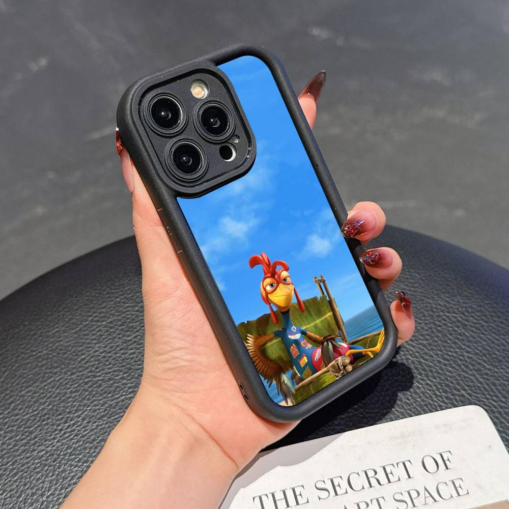 Chicken J-Joe Surf Phone Case For iPhone 17 16 15 14 13 12 11 Pro Plus Max Soft TPU Ladder Lens Protection Soft Cover