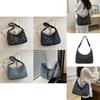 Stilvolle 2024 Neue Canvas Schulter-Crossbody-Tote-Tasche Trendige Handtasche mit großem Fassungsvermögen