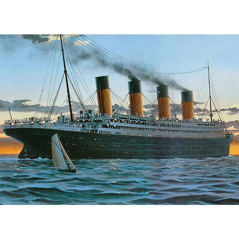 Das Boot in Titanic Schiff Schiffswrack Klassischer Film Leinwandmalerei Poster und Druck Wandkunst Bild für Wohnzimmer Heimdekor