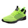 Men's fly-woven running shoes outdoor hiking sneakers spring and summer low-top mesh cloth large-size jogging shoes