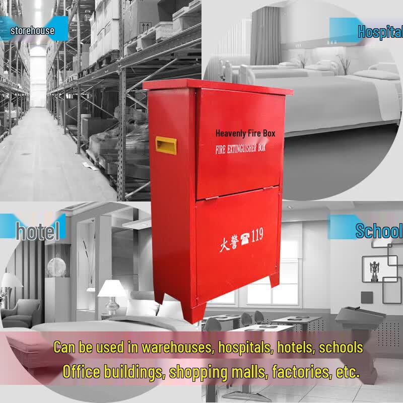 Dual 4KG Dry Powder Fire Extinguisher Cabinet