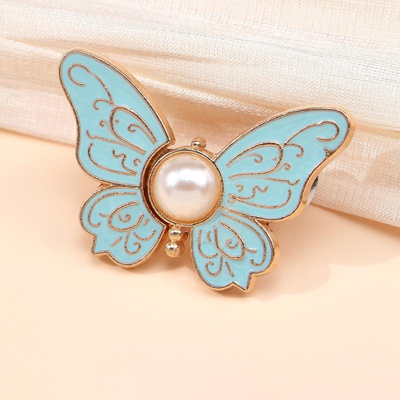 Women's Adjustable Butterfly Brooch Waist Clip Collar Pin Slimming Effect for Party Office and Street Style
