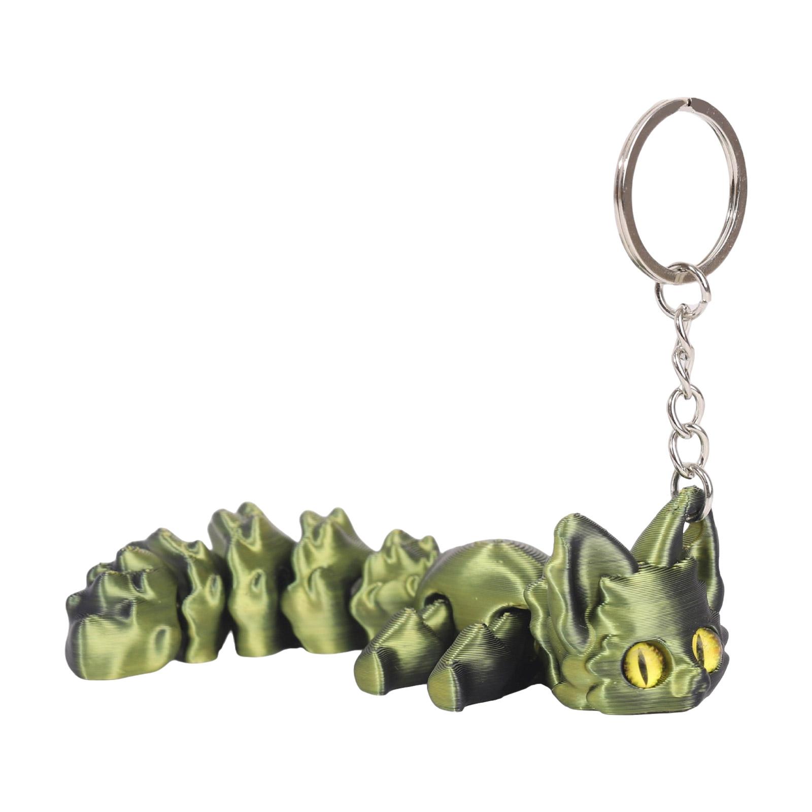 

Брелок-подвеска в виде лисы с подвижным хвостом, напечатанный на 3D-принтере, креативный дизайн, декоративная сумка, модный аксессуар, подарок 1