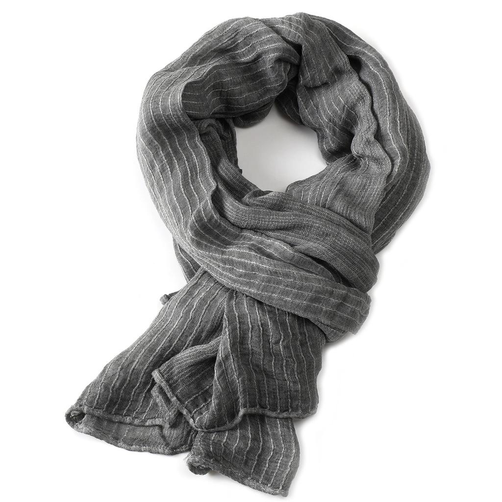 Solid Color Cotton Linen Men Scarves Autumn Winter Warm Men'S Neckerchief Short Tassel Bufanda Male Accessories Pashmina Shawl