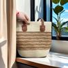 Women's Large Straw Beach Tote - Summer Handbag, Seaside Shoulder Bag, Vegetable Basket Style