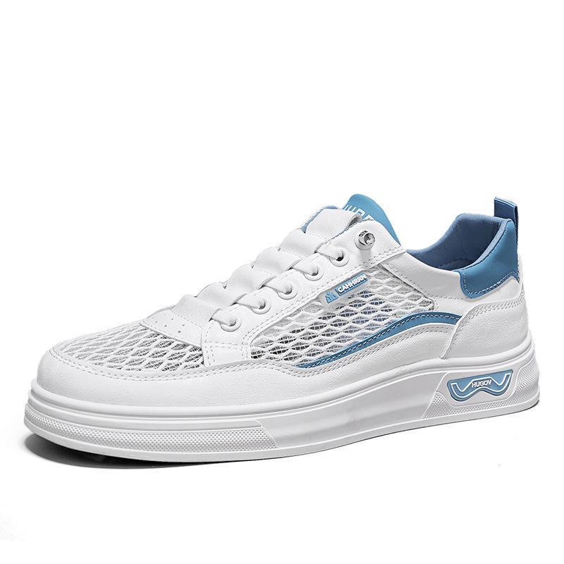 

Men s shoes lace-free casual board shoes summer breathable thin hollow mesh sports shoes men s new trendy shoes 44