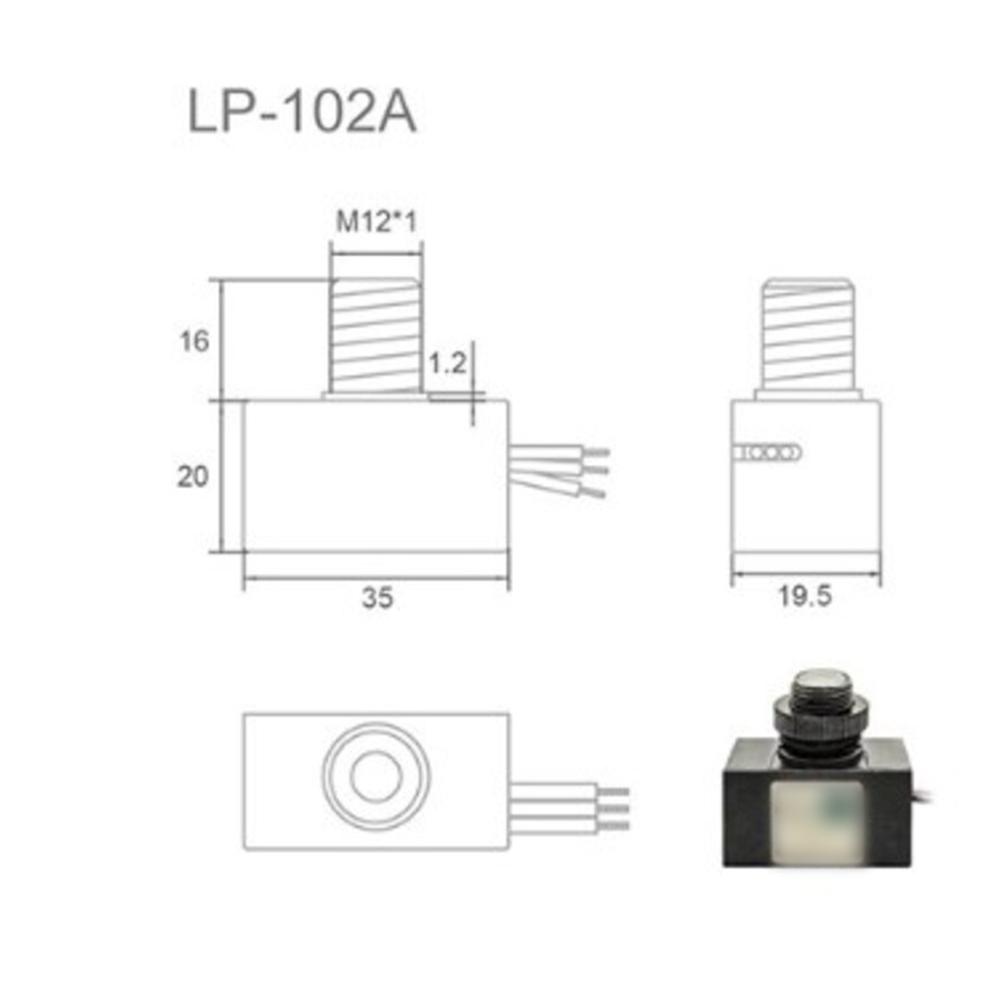 2PCS Light-Control Switch 120VAC Wire Gauge: AWG#18, AWM3321 Automatic Light Control For Channel Lighting Accessories