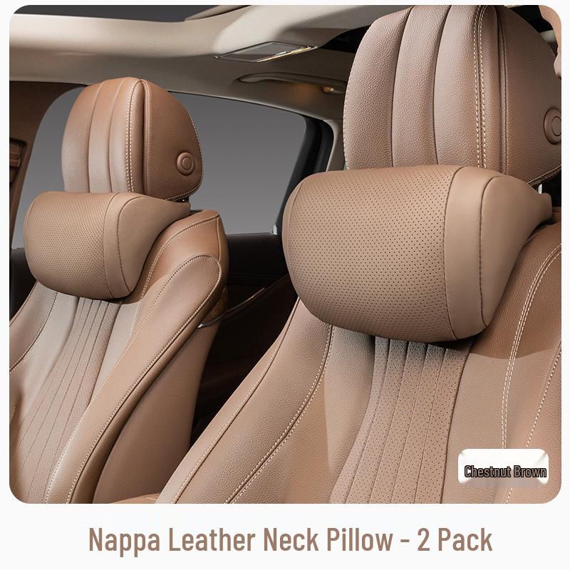 Car Headrest and Lumbar Support Pillow Set