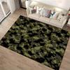 Armee Militär Camouflage Muster Teppich in Grün- und Schwarztönen 1 Teppich für Dekoration Geeignet für die Verwendung als rutschhemmend 1 für 1 Zimmer und Schlafzimmer Sofas
