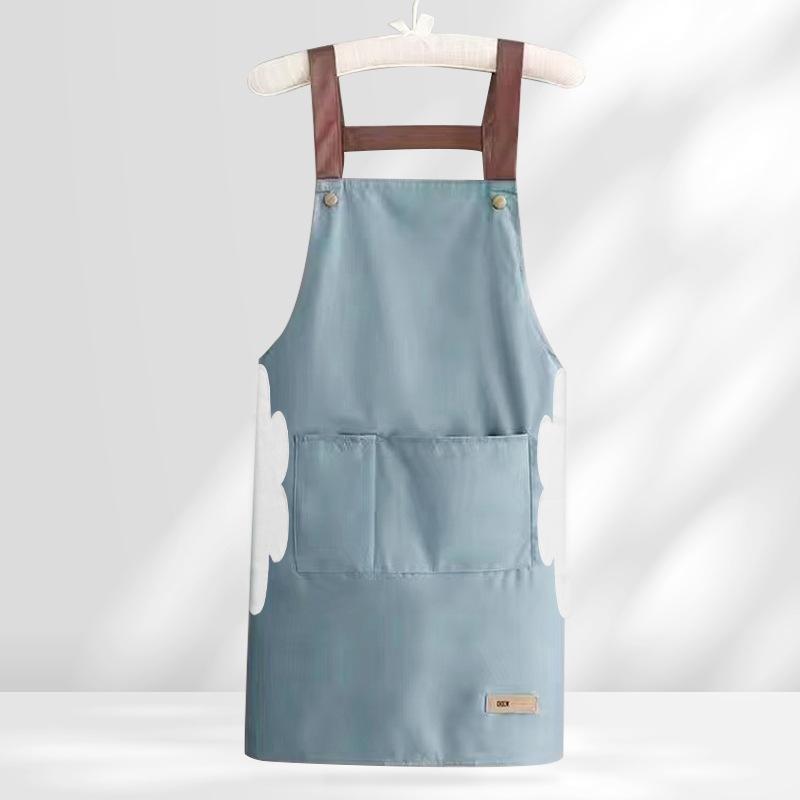 Custom Waterproof, Oil-Proof H-Type PVC Apron with Thick Straps and Logo Printing, Ideal for Kitchen Use and Gifts