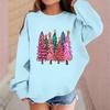 Children's Fashionable Casual Long-sleeved Loose Christmas Print Pullover Sweatshirt