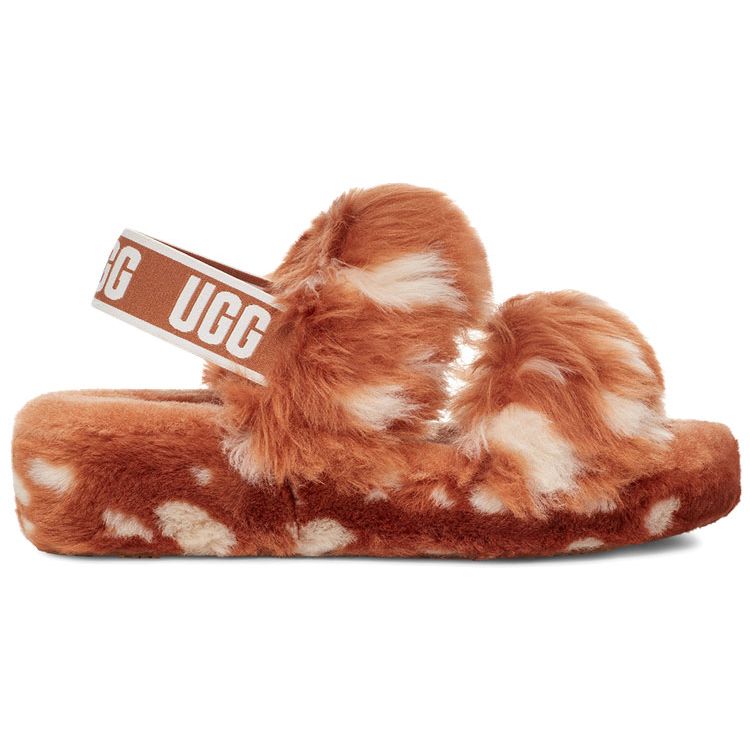 UGG  Oh Yeah Slide Natural Spots Women Sneakers Copper Cream 1118165-NAT