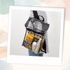 Astro Clear Bag, Box Backpack, Square Backpack, Large Capacity PVC Transparent Bag, See-Through Design with Adjustable Shoulder Strap, Shoulder Bag,
