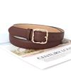 Women S Fashion Belt With Twisted Square Buckle For Jeans Decoration