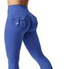 European & American High-Waist Fitness Yoga Pants with Pockets