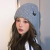 All match Warm Wool Hat Outdoor Cold Protection Ear Protection Cold Hat Showing Face Small Knitted Hat Pullover Cold Hat