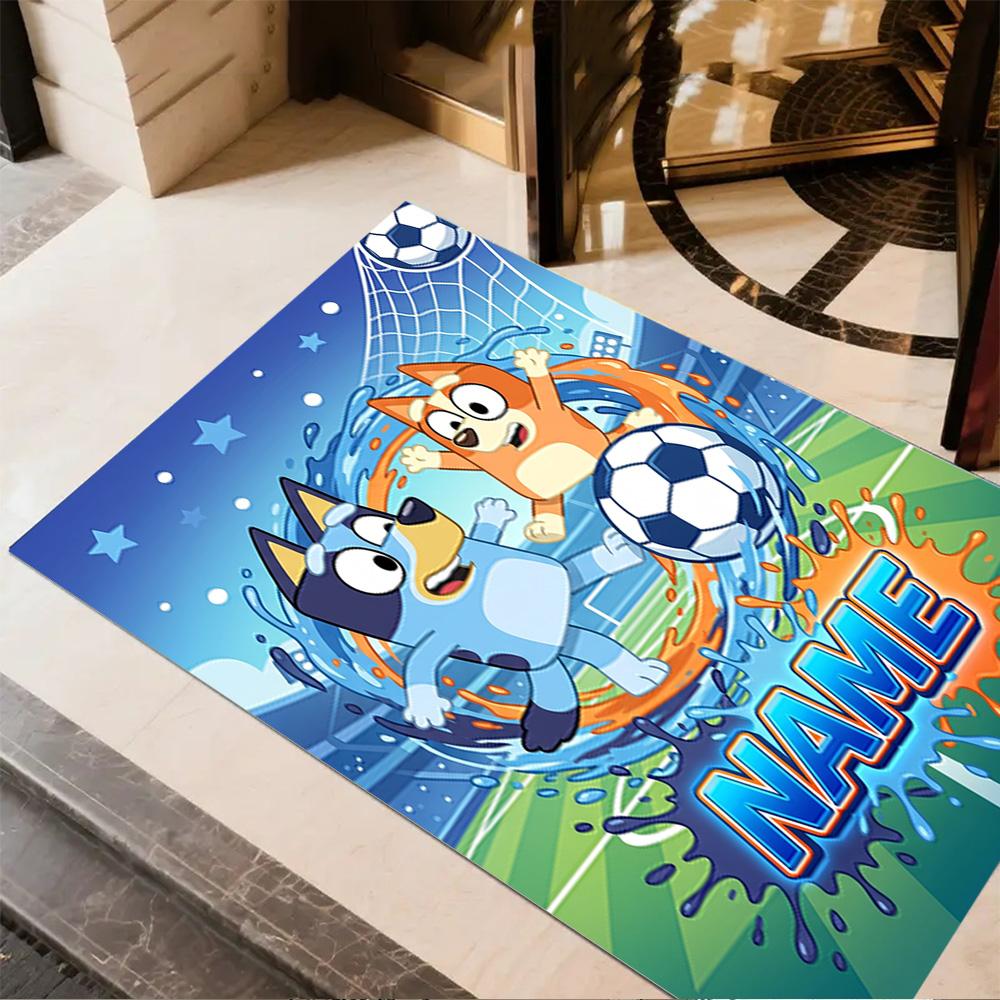 Winter Sports Celebration Customize Your Name Floor Rug Office Rug Design for Decorate room Living Rooms Balcony Game Room Anti-slip Rug